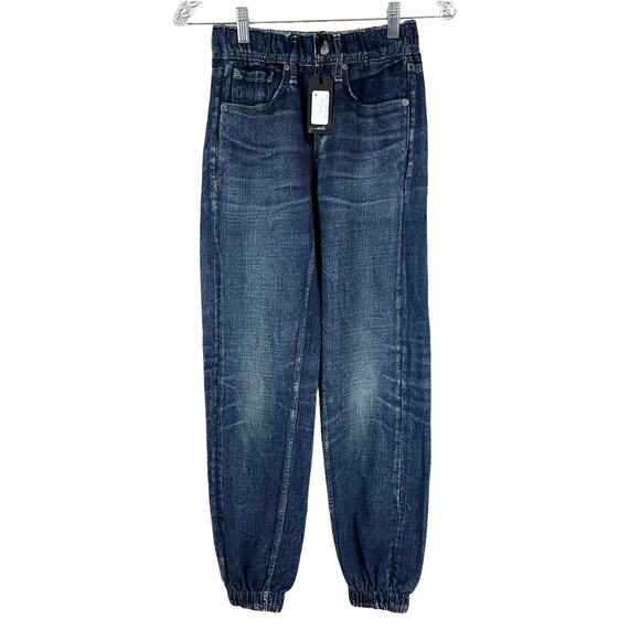 rag & bone NWT Miramar Jogger Pants Size XXS Elastic Waist Pull-On Slim Mid Rise - Picture 1 of 11